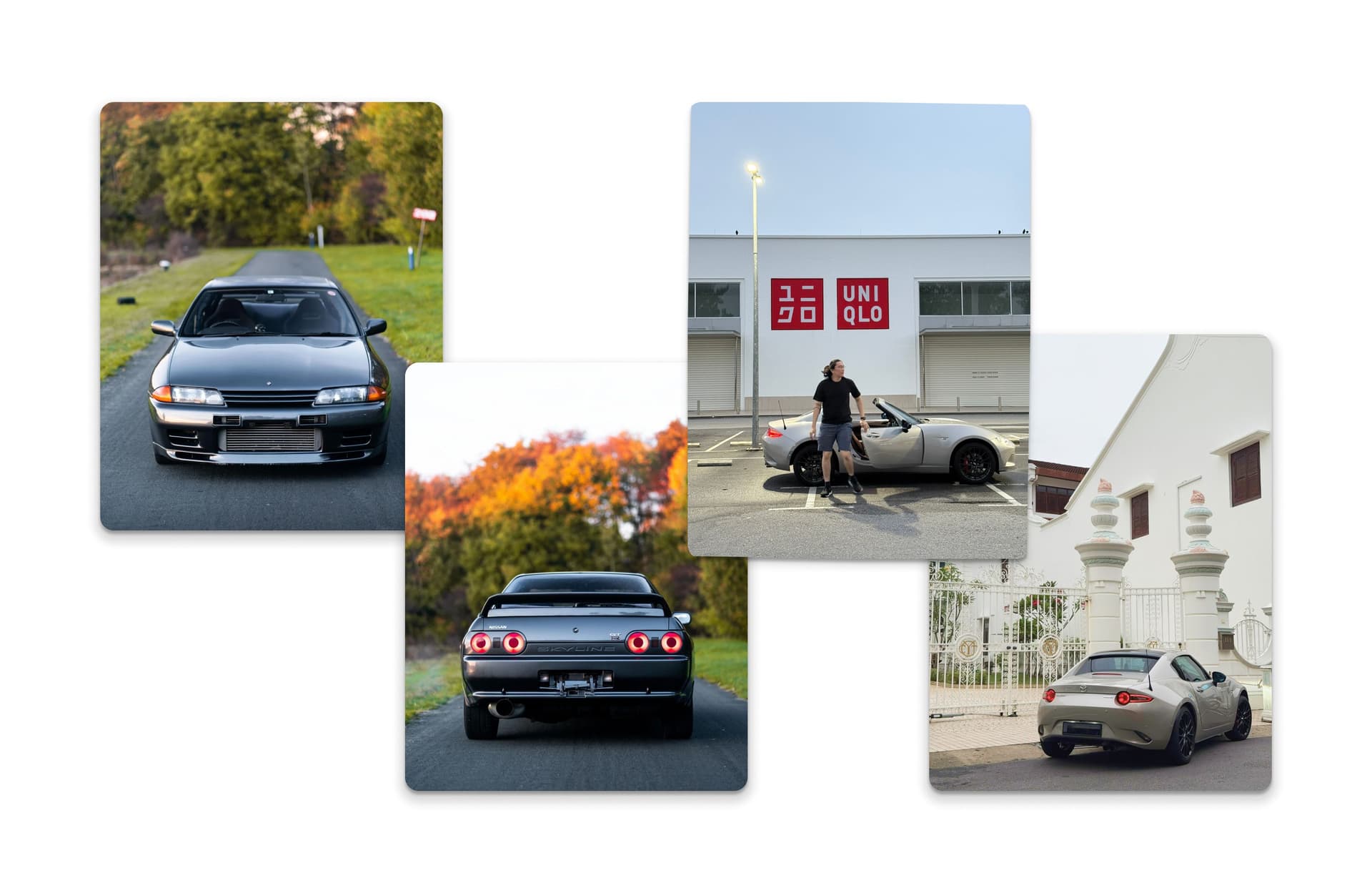 Nissan Skyline R32 GTR and Mazda Miata ND2