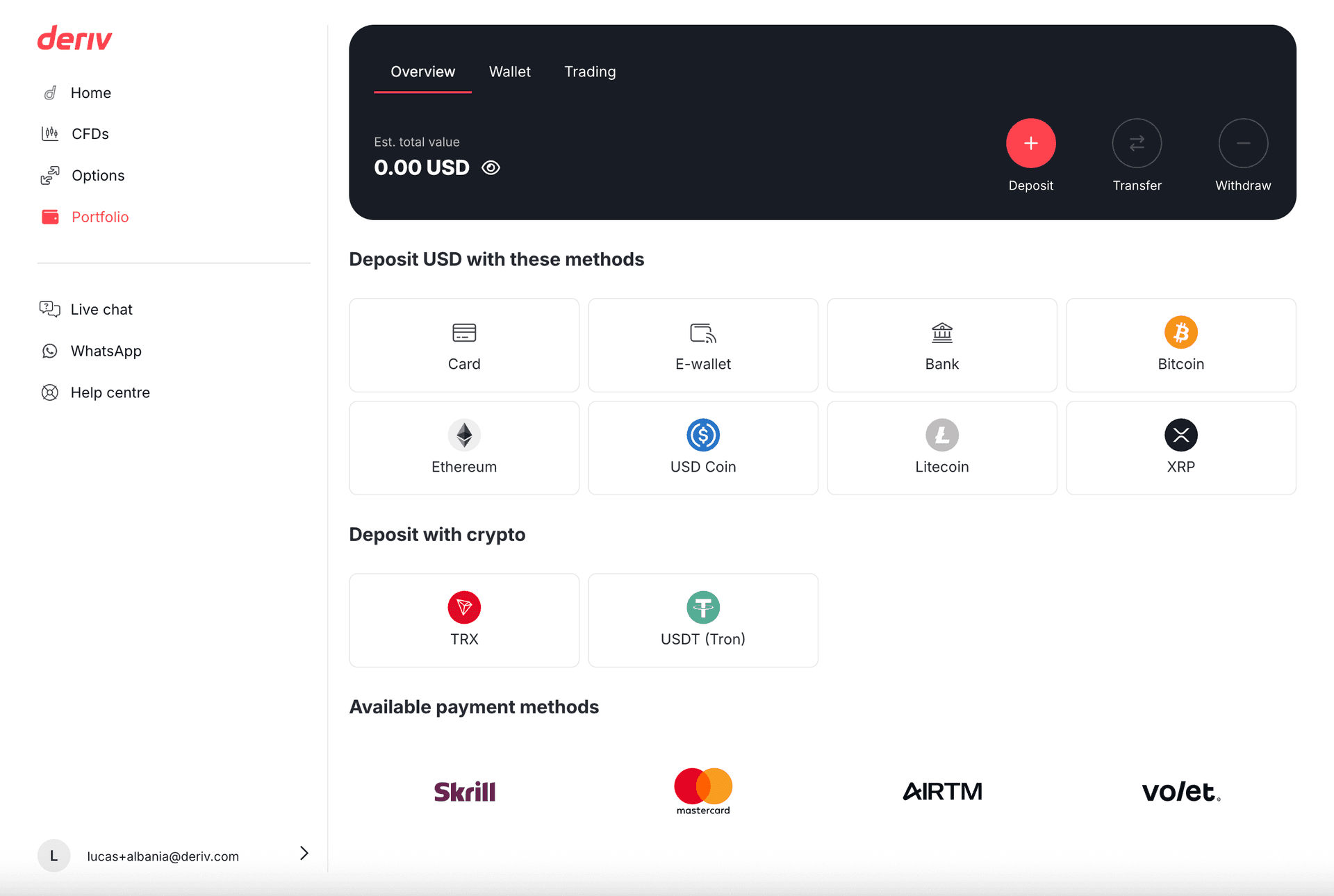 Portfolio page design